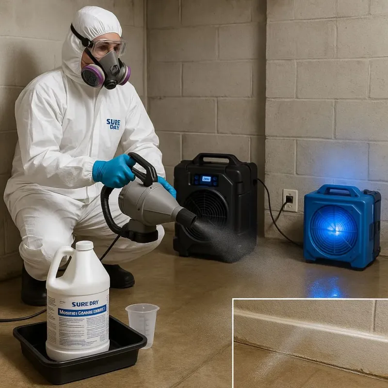 Sanitization and Odor Removal process in Brimfield, OH