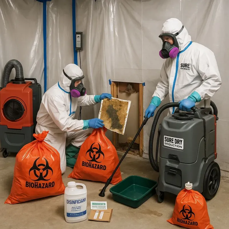 Contaminated Water Handling Protocols process in Brimfield, OH